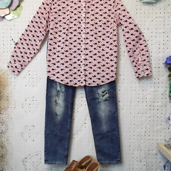 Soho Babe Woman’s Deconstructed NY&CO Jeans Size 5 NWT SALE❗️ - Picture 5 of 6